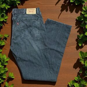 Levi's 505 Vintage Y2K Straight Leg Black Denim Jeans Men's Size 38W x 34L